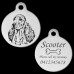 English Cocker Spaniel Engraved 31mm Large Round Pet Dog ID Tag